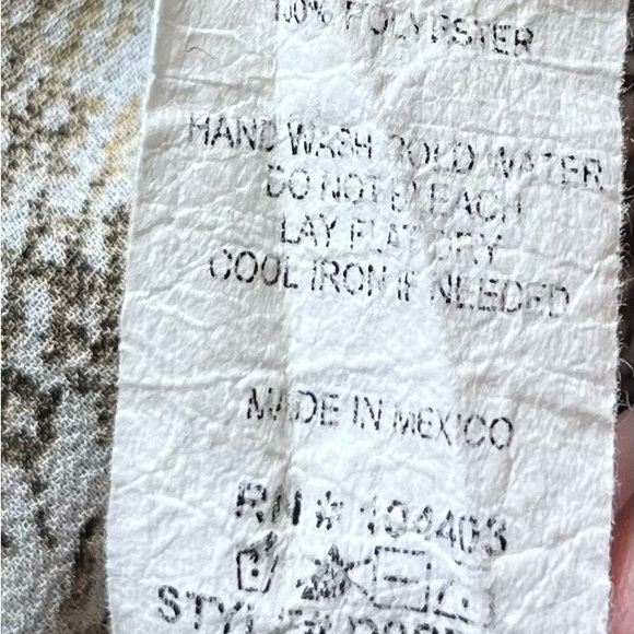 Blu Pepper V‑Neck Button Blouse Sz M Boho Cottagecore Feminine Spring Summer Y2K - Picture 13 of 13